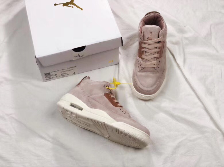 Air Jordan 3 Rose Gold Women Shoes